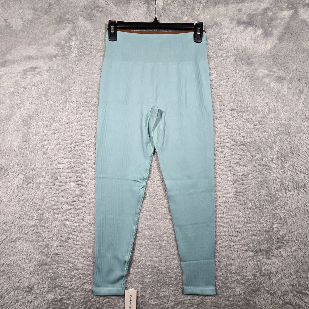 Outdoor Voices Storm Seamless‎ Rib 7/8 Leggings Womens Medium Activewear